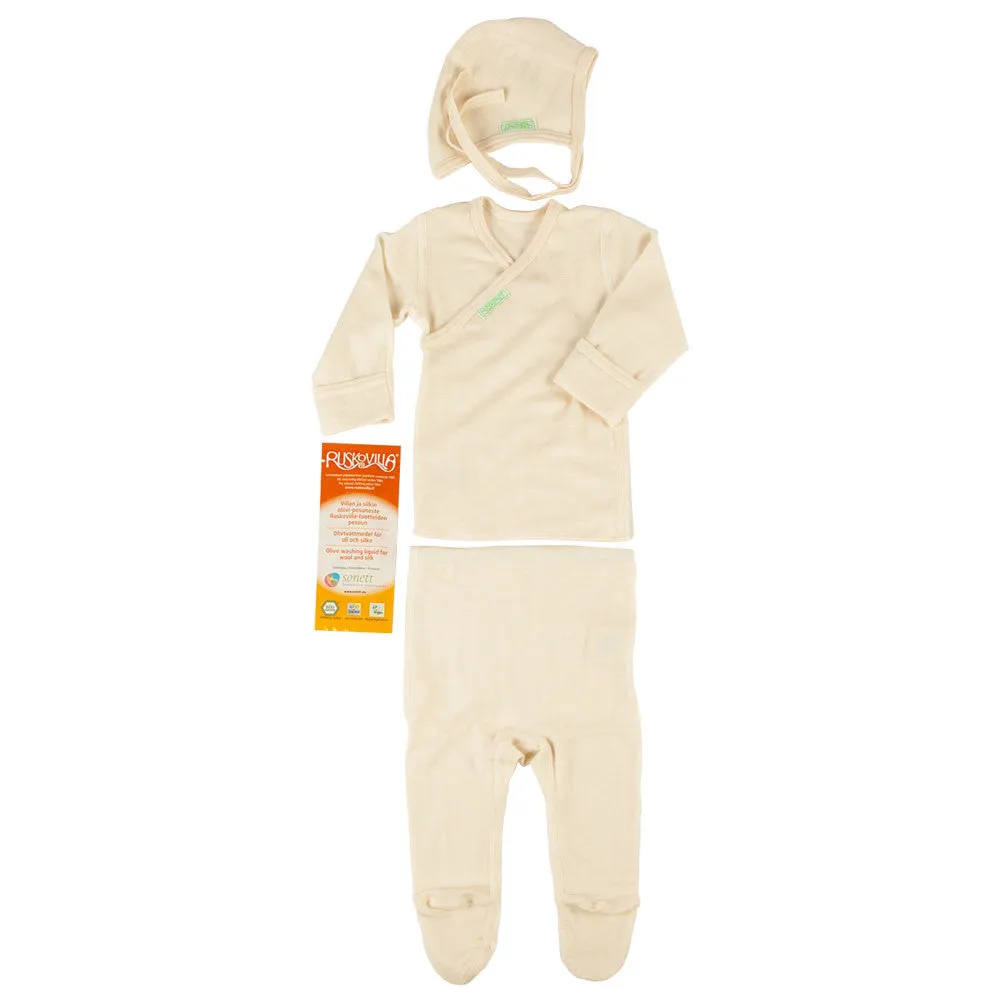 wool   silk newborn set