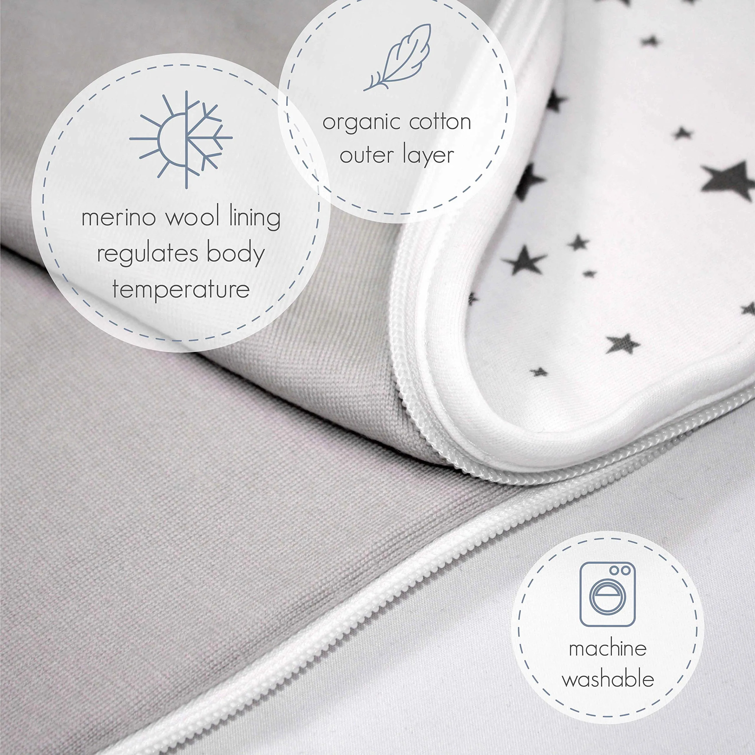 Woolino: 100% Natural 4 Season Ultimate Baby Sleep Bag