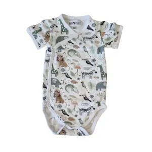 WRAP ONESIE - SS - AFRICAN PLAINS