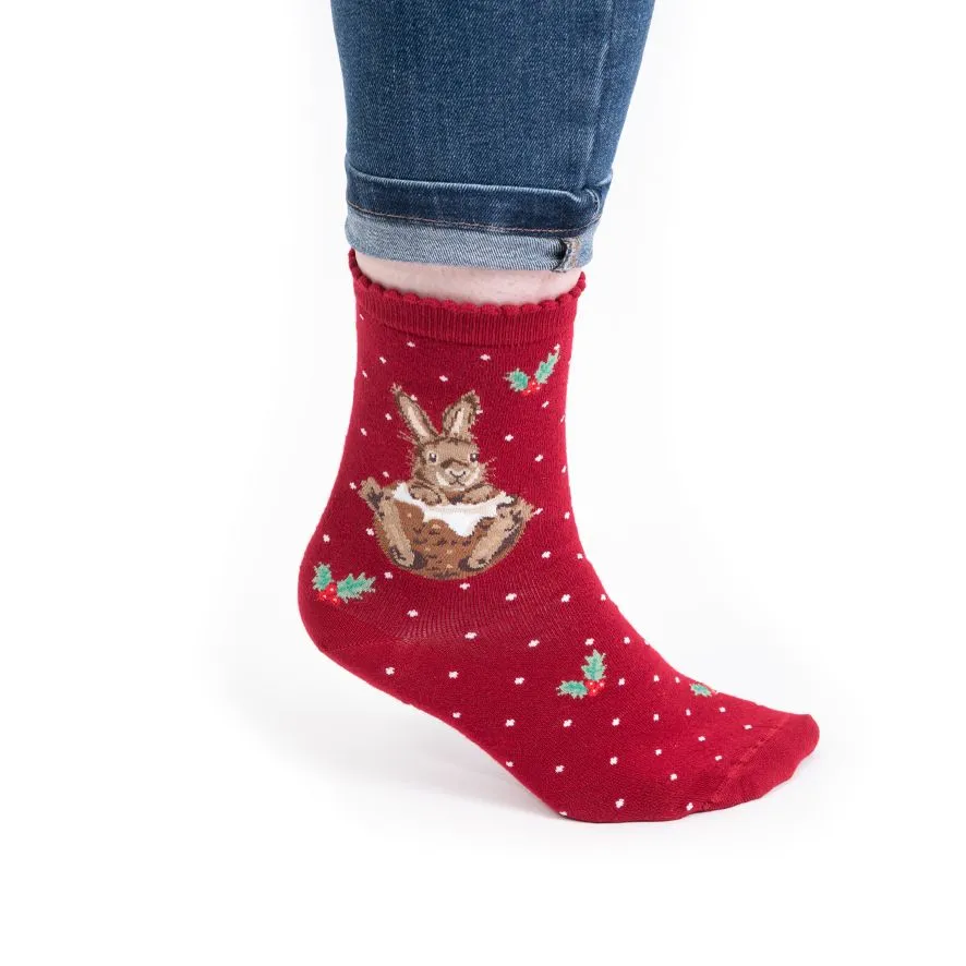 Wrendale Little Pudding Rabbit Socks