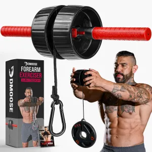 Wrist Roller - 2-in-1 Forearm Exerciser & Strengthener