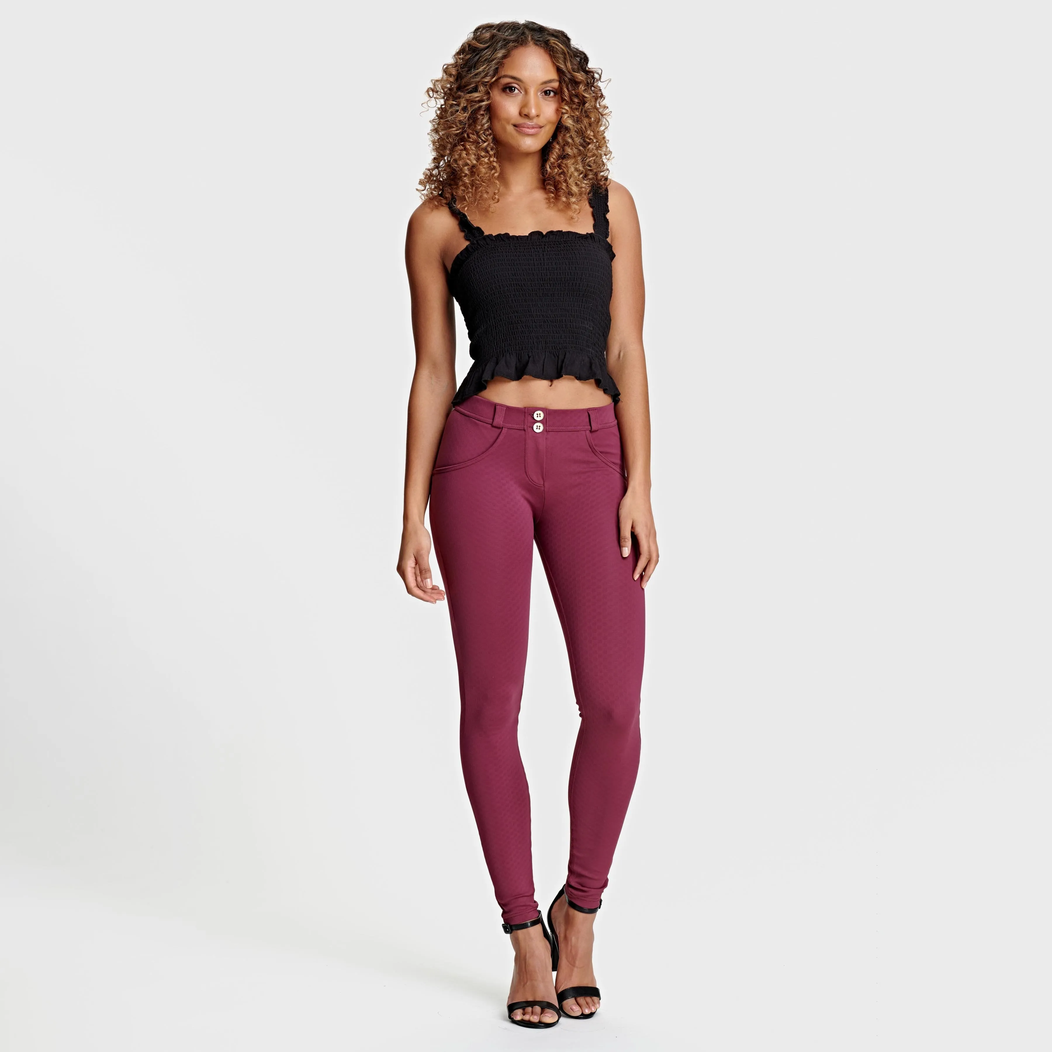 WR.UP® Thick Layered - Mid Waist - Full Length - Burgundy