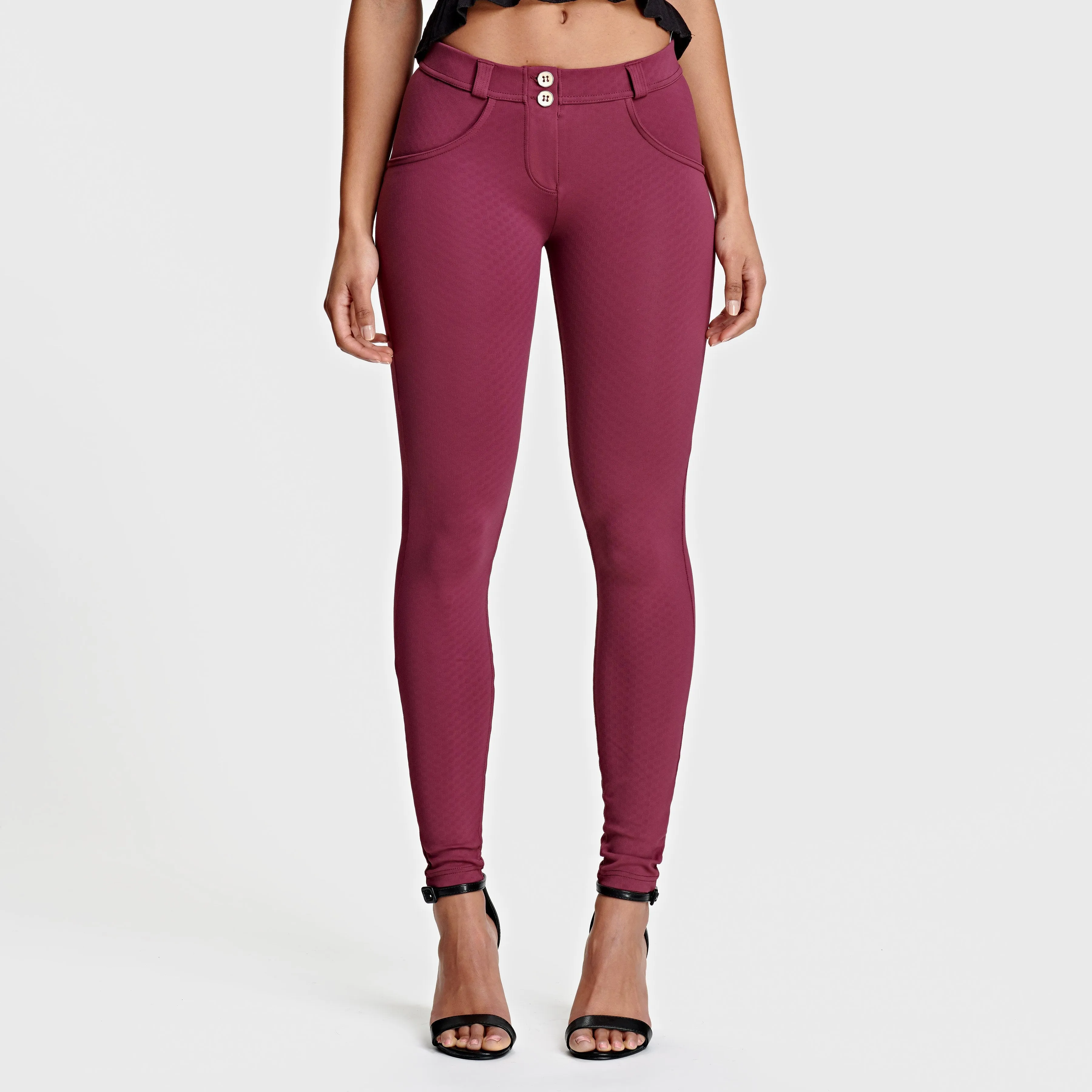 WR.UP® Thick Layered - Mid Waist - Full Length - Burgundy