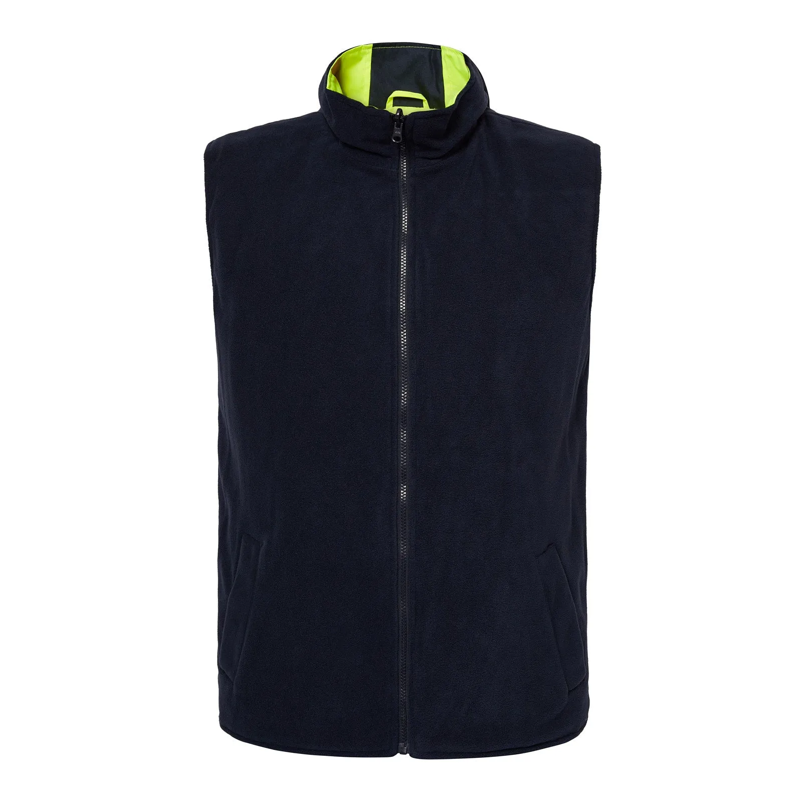 WW9023 HI VIS REVERSIBLE FLEECE REFLECTIVE VEST