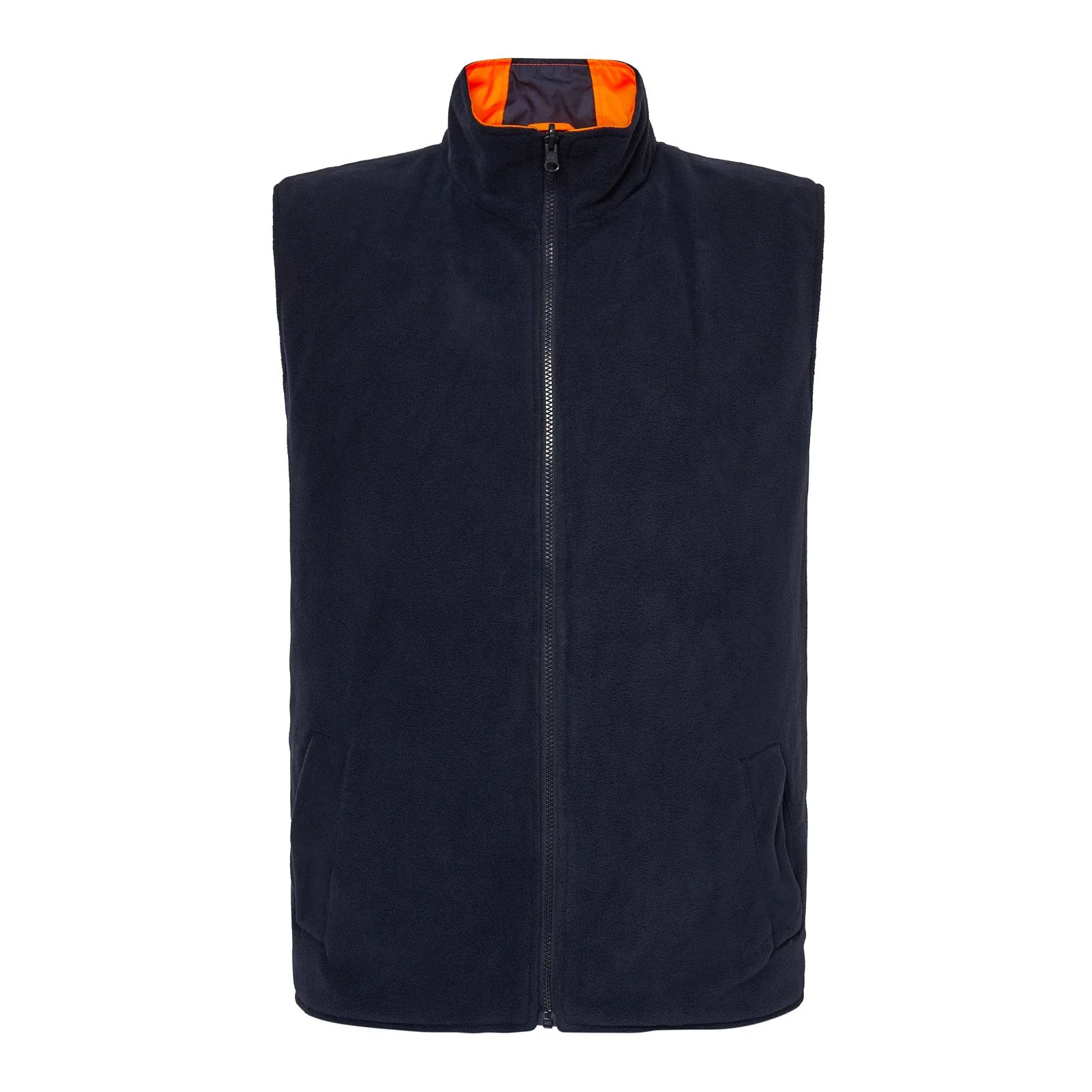 WW9023 HI VIS REVERSIBLE FLEECE REFLECTIVE VEST