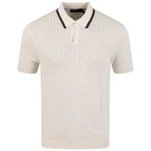 x TRENDYGOLF Cotton Blend SS Pullover Cream Multi - SS24