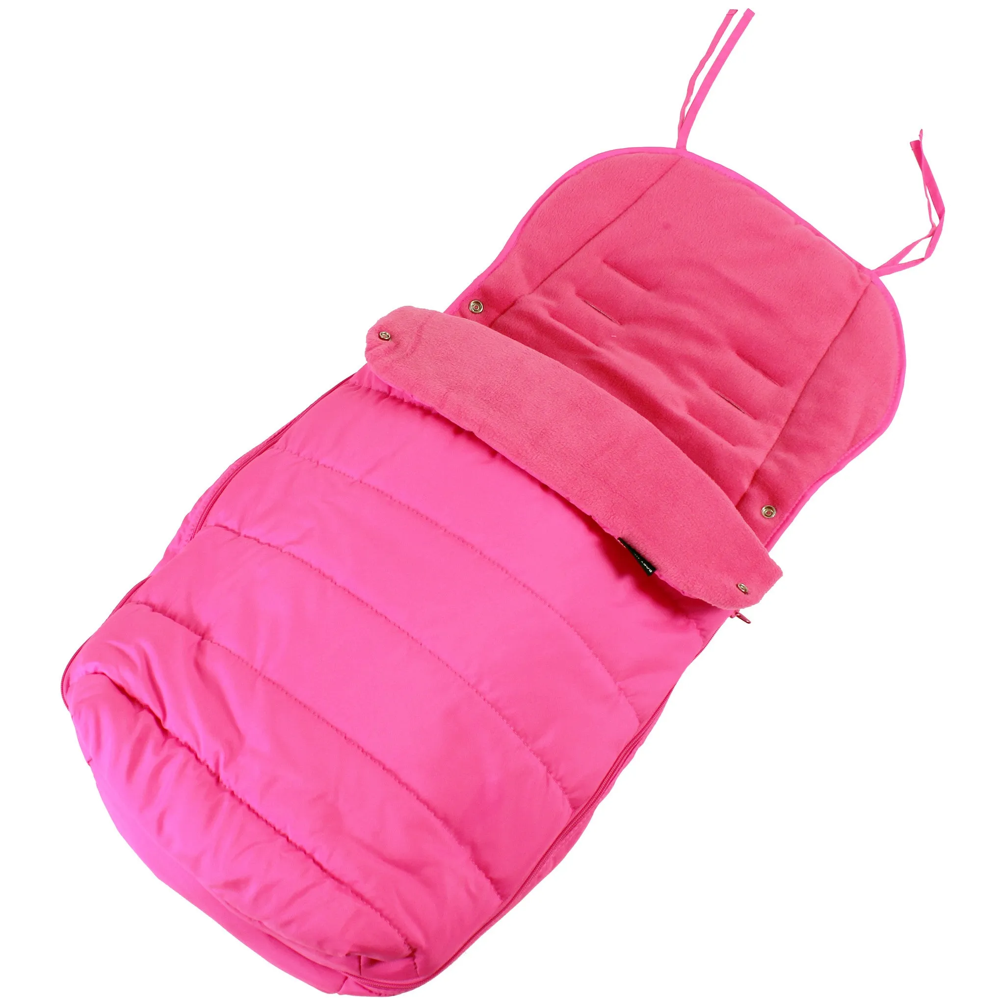 XXL Large Luxury Foot-muff And Liner For Maclaren Techno XT - Raspberry (Pink)