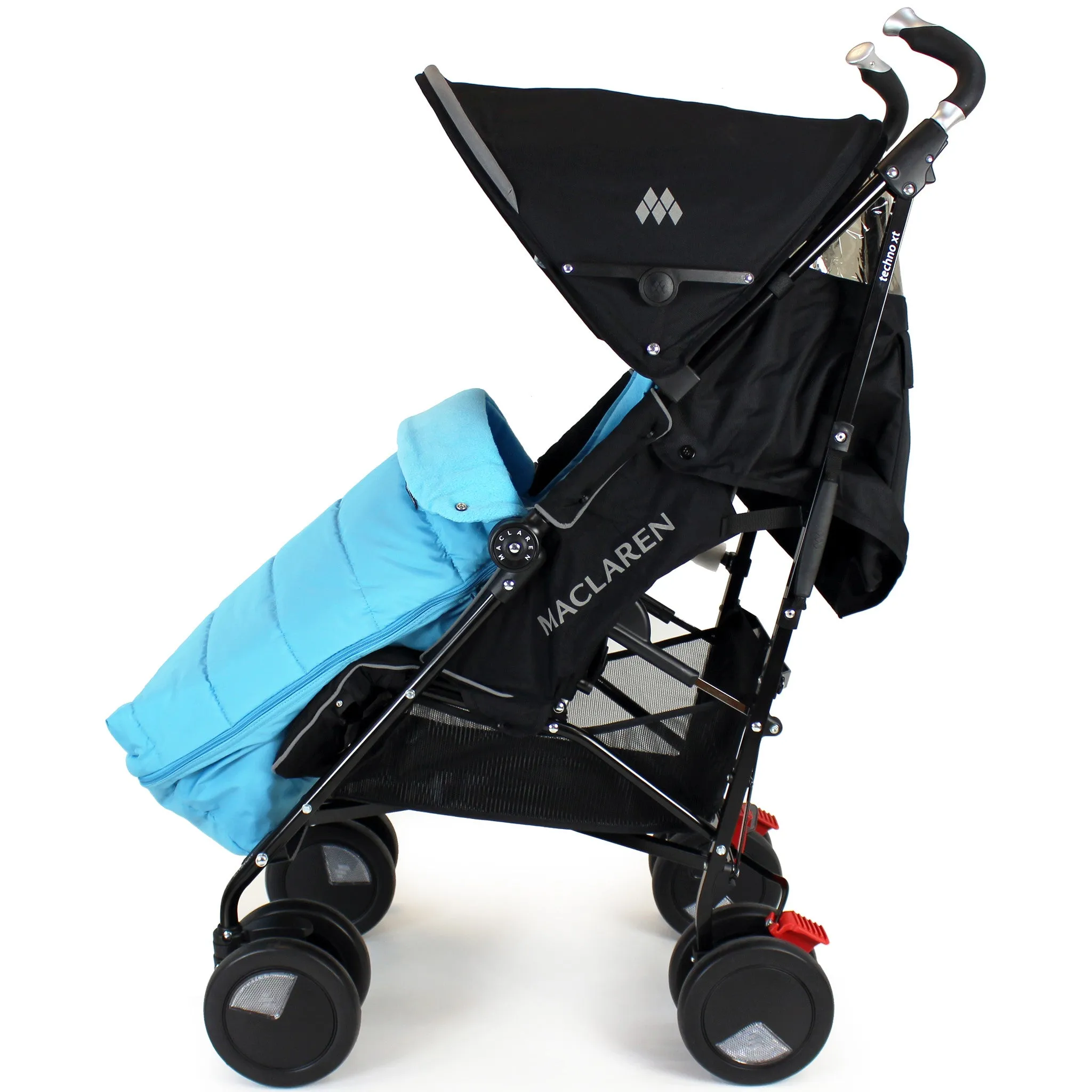 XXL Large Luxury Foot-muff And Liner For Mamas And Papas Armadillo - Ocean (Blue)