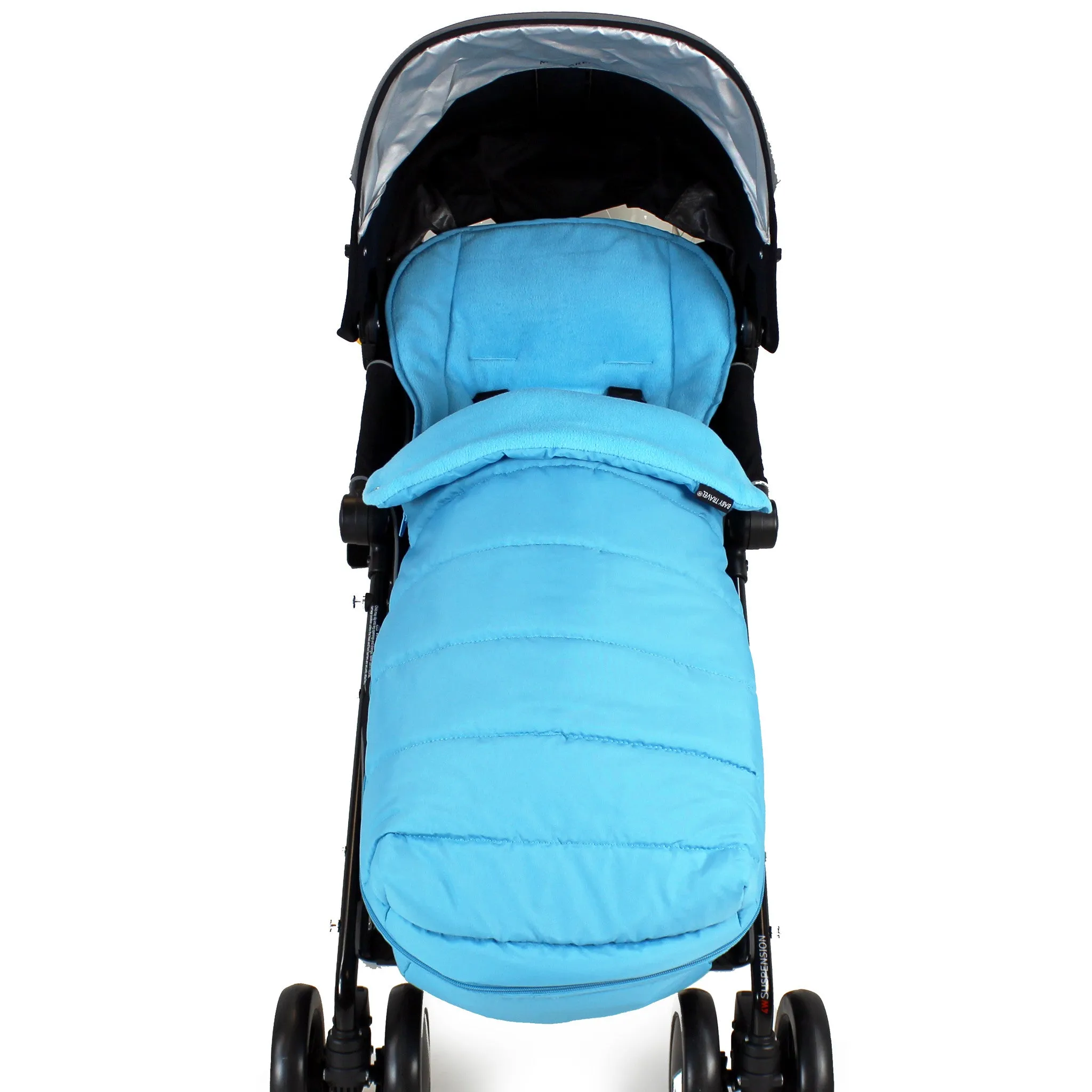 XXL Large Luxury Foot-muff And Liner For Mamas And Papas Armadillo - Ocean (Blue)