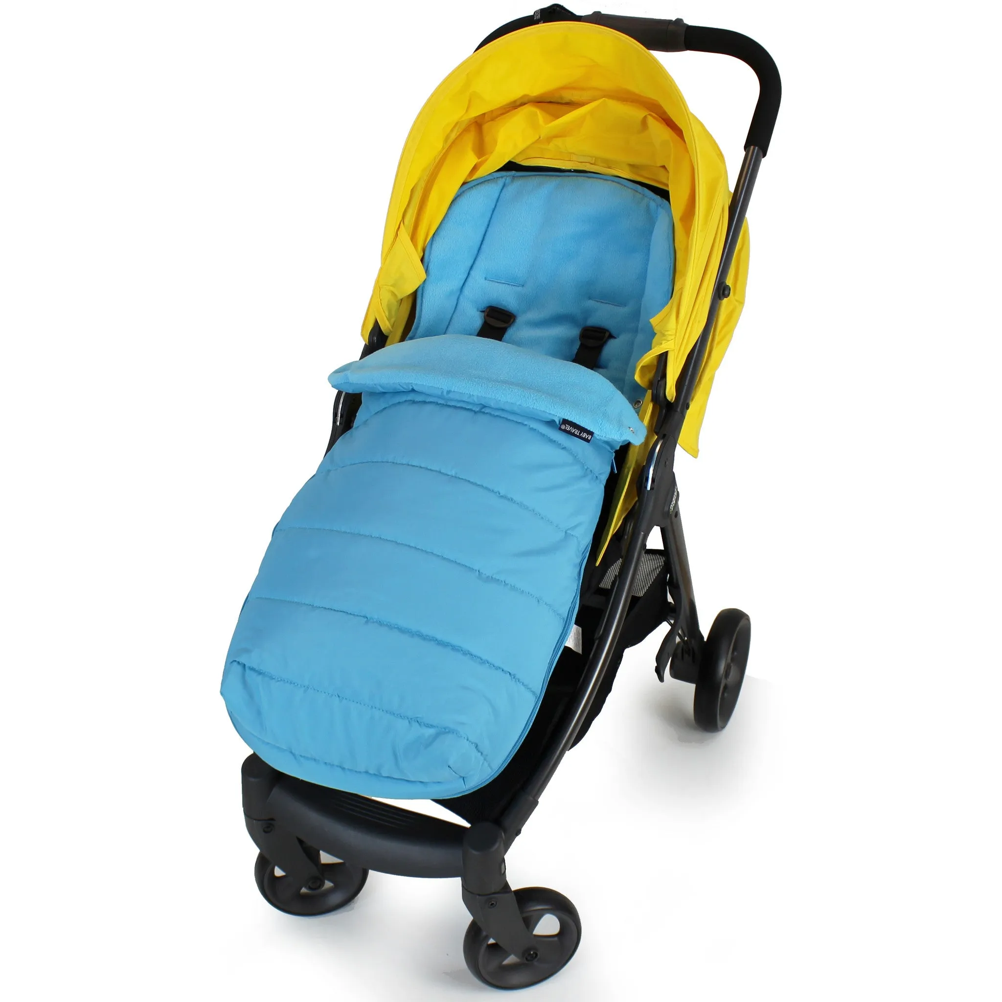 XXL Large Luxury Foot-muff And Liner For Mamas And Papas Armadillo - Ocean (Blue)