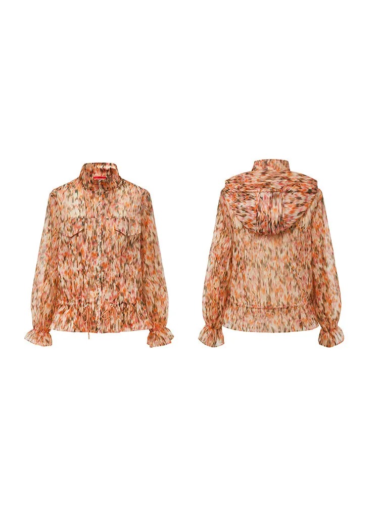 YAYING Elegant Printed Casual Jacket