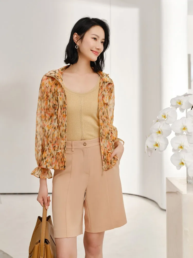 YAYING Elegant Printed Casual Jacket