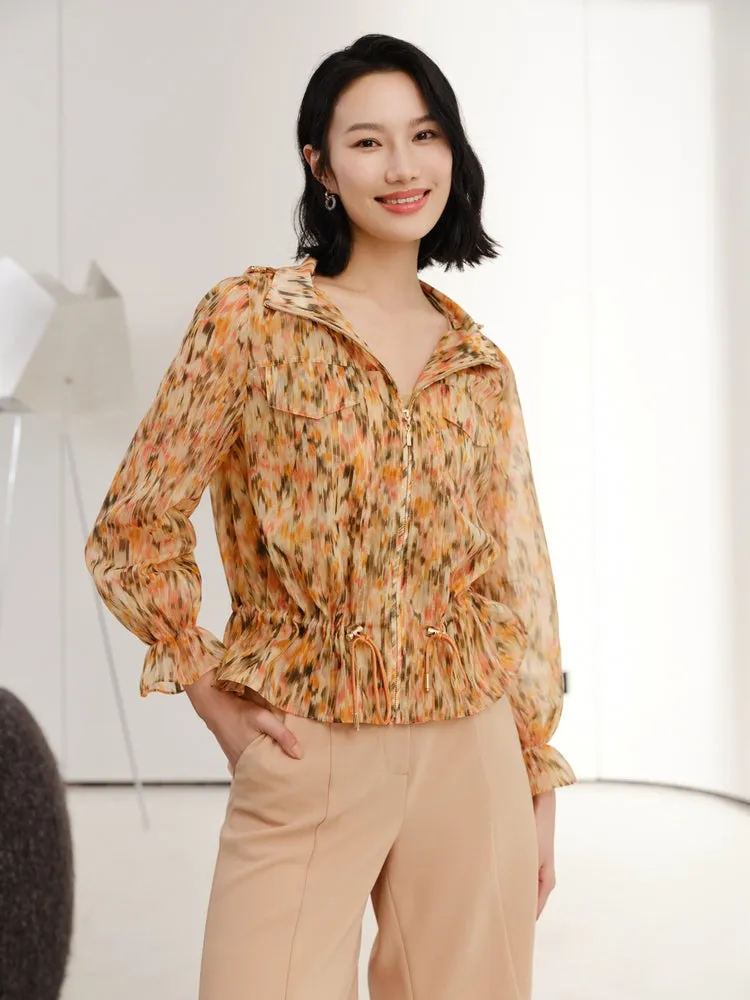 YAYING Elegant Printed Casual Jacket