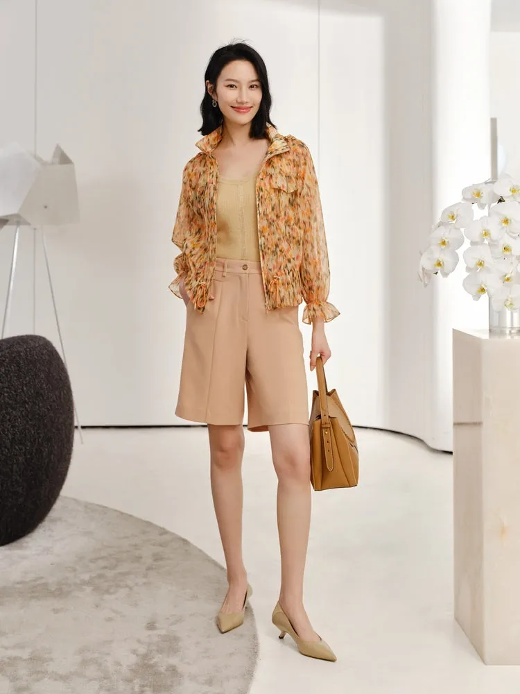 YAYING Elegant Printed Casual Jacket