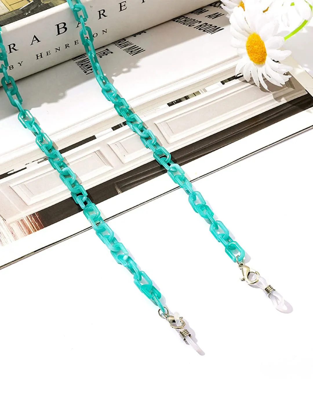 Yellow Chimes Sunglasses Chain for Women Eyeglasses Chain Multicolor Beadded Face Mask Chains Sunglasses Accessories/Sunglasses Lanyard for Girls and Women (Model-7)