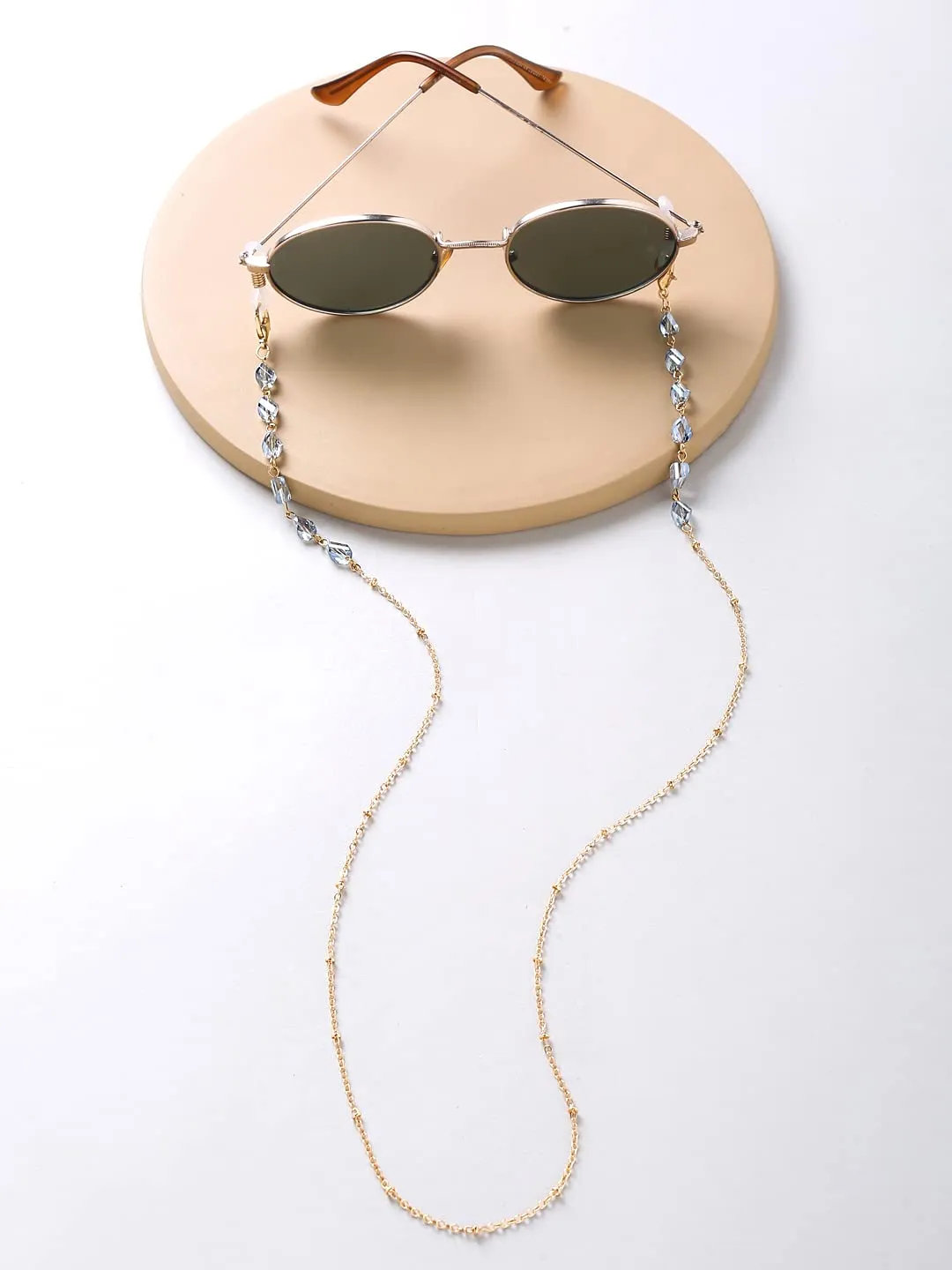 Yellow Chimes Sunglasses Chain for Women Eyeglasses Chain Multicolor Beadded Face Mask Chains Sunglasses Accessories/Sunglasses Lanyard for Girls and Women (Style-18)