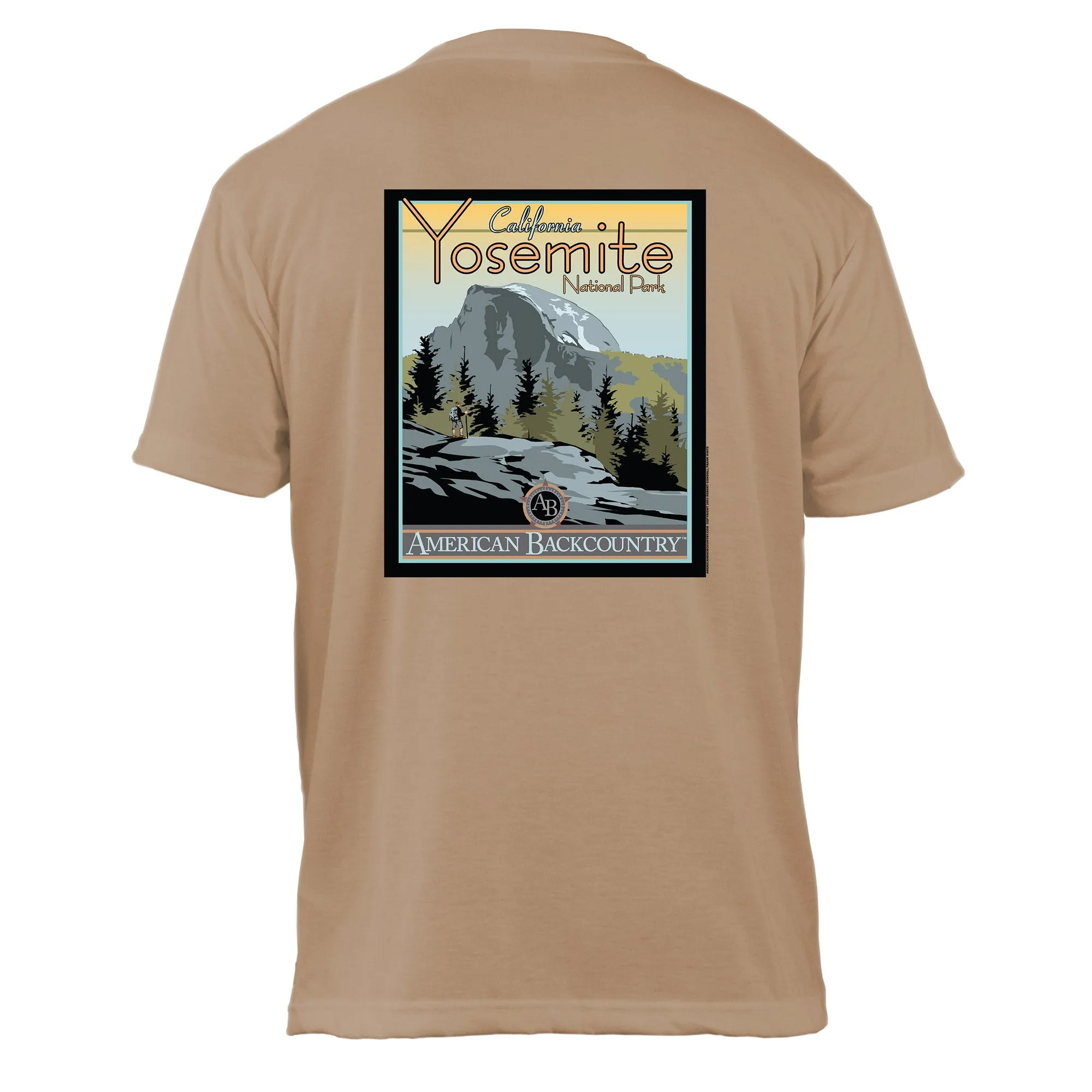 Yosemite National Park Vintage Destinations Basic Crew T-Shirt