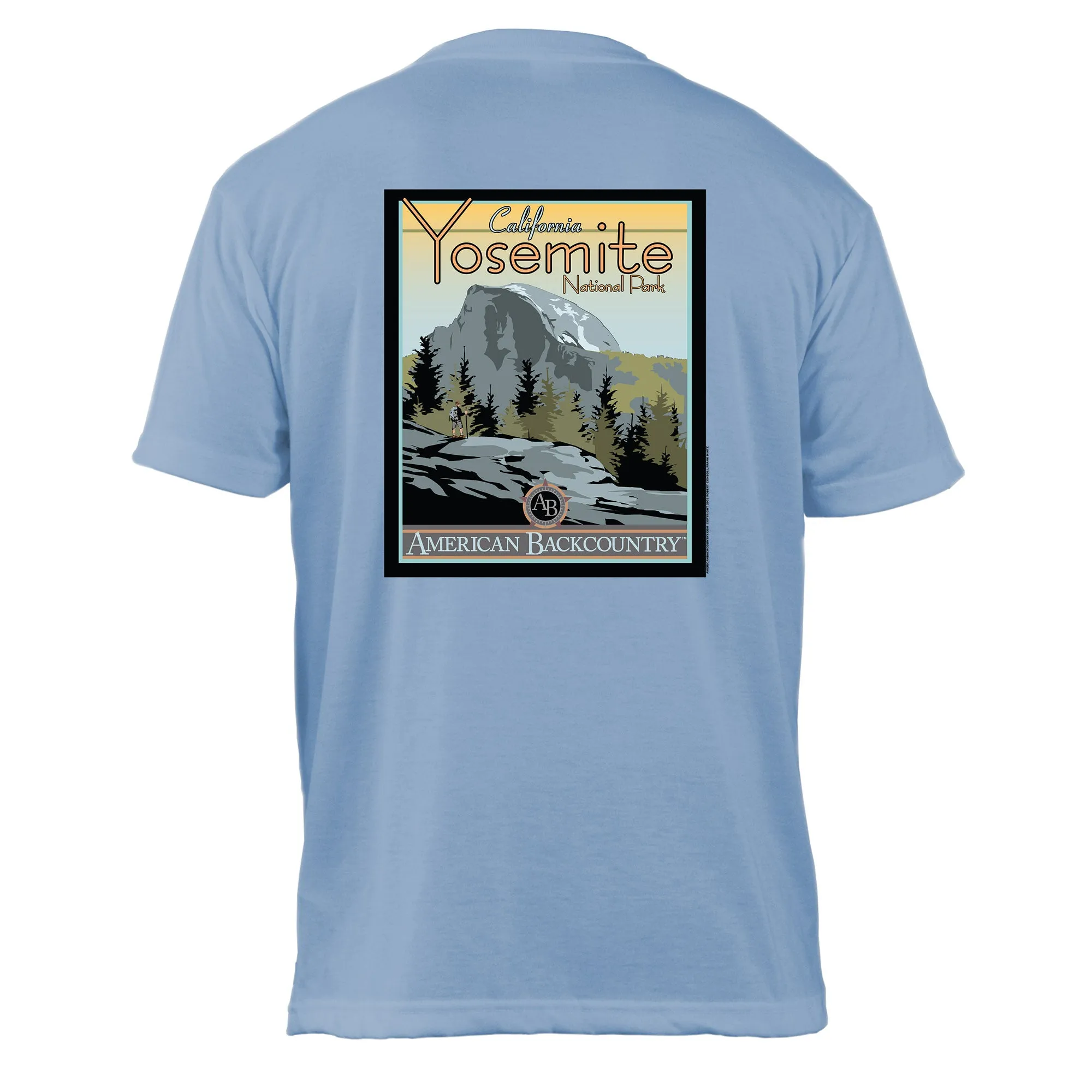 Yosemite National Park Vintage Destinations Basic Crew T-Shirt