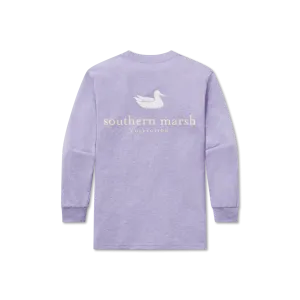Youth Authentic Tee - Heathered - Long Sleeve