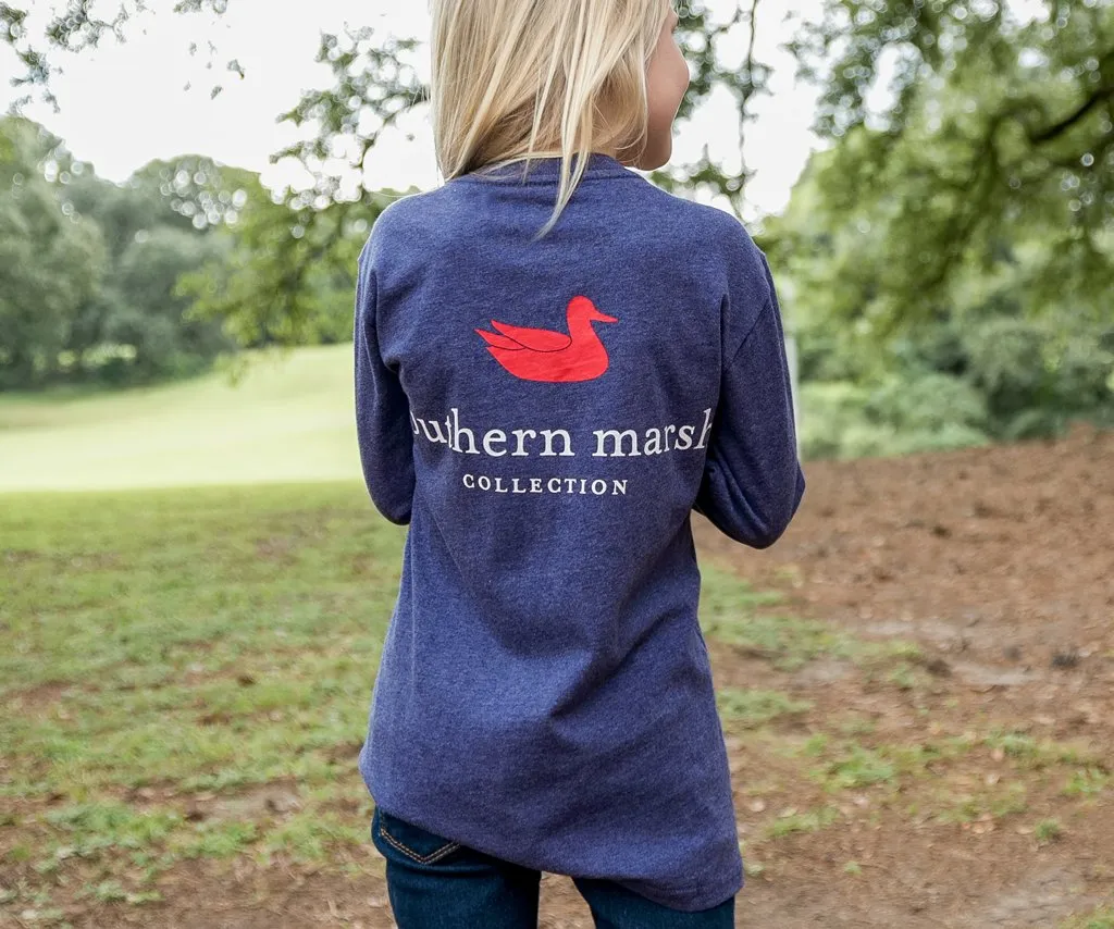 Youth Authentic Tee - Heathered - Long Sleeve