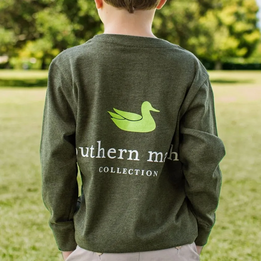 Youth Authentic Tee - Heathered - Long Sleeve