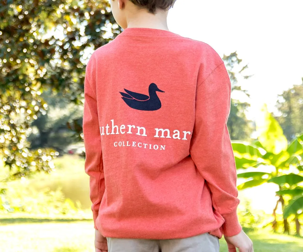 Youth Authentic Tee - Heathered - Long Sleeve