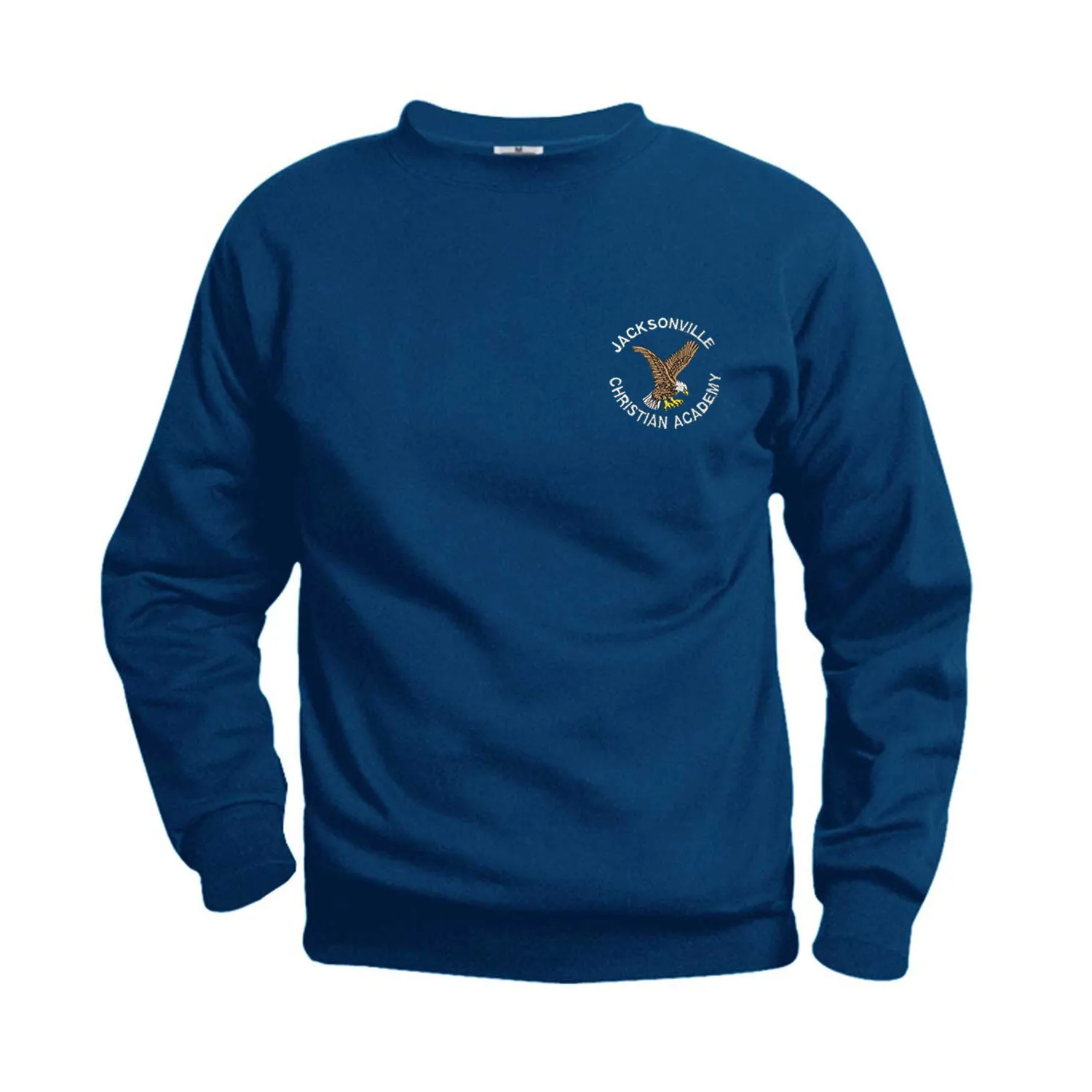Youth Crewneck Sweatshirt With Jacksonville Christian Logo