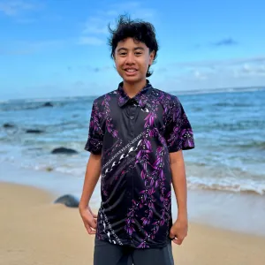 YOUTH MAILE ALOHA SHIRT PURPLE