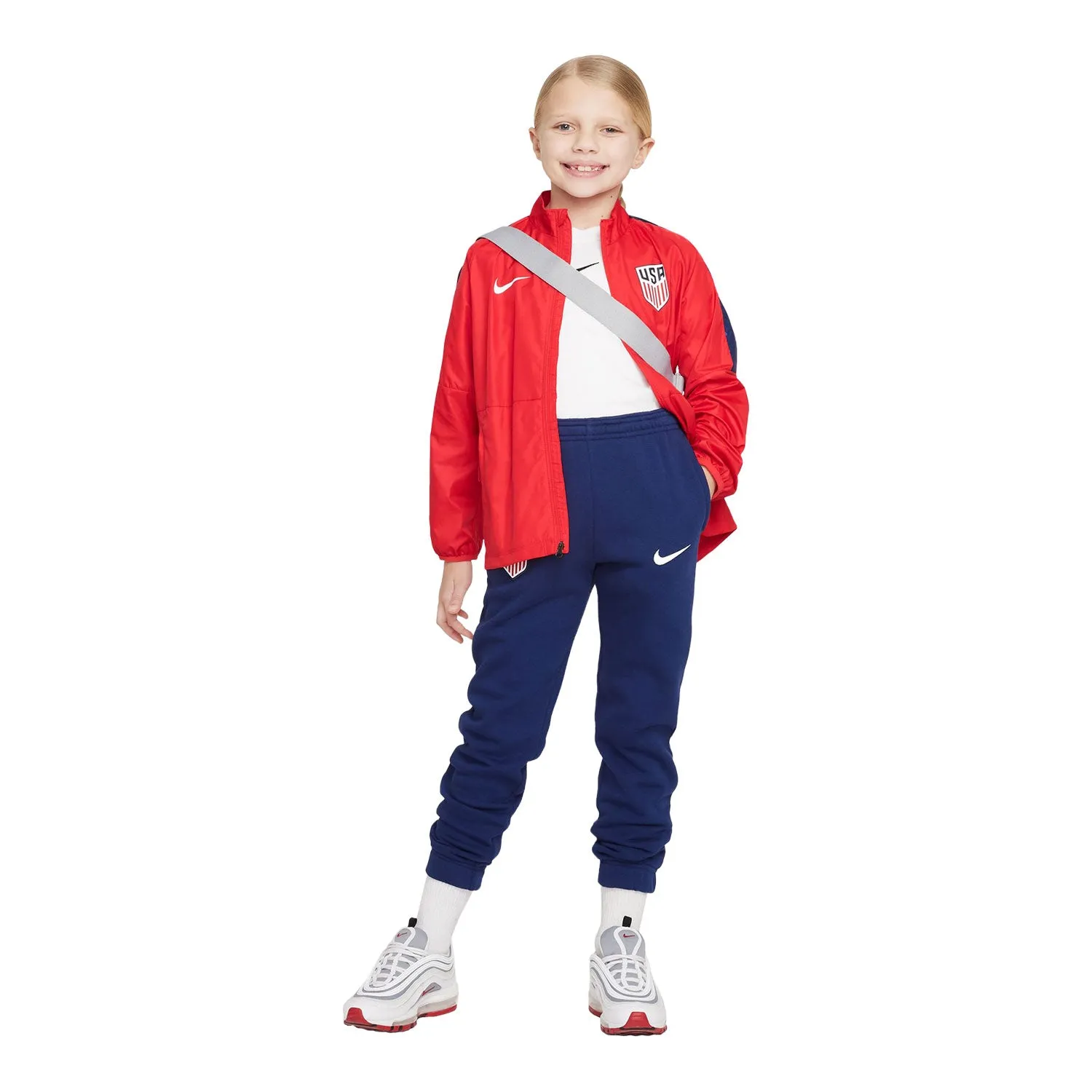 Youth Nike USA Fleece Navy Pants