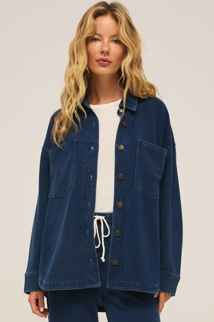 Z SUPPLY All Day Knit Denim Jacket