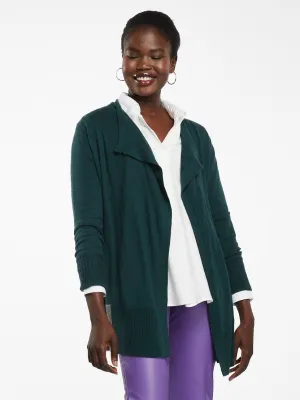 Zaket & Plover Intarsia Back Cardi - Forrest