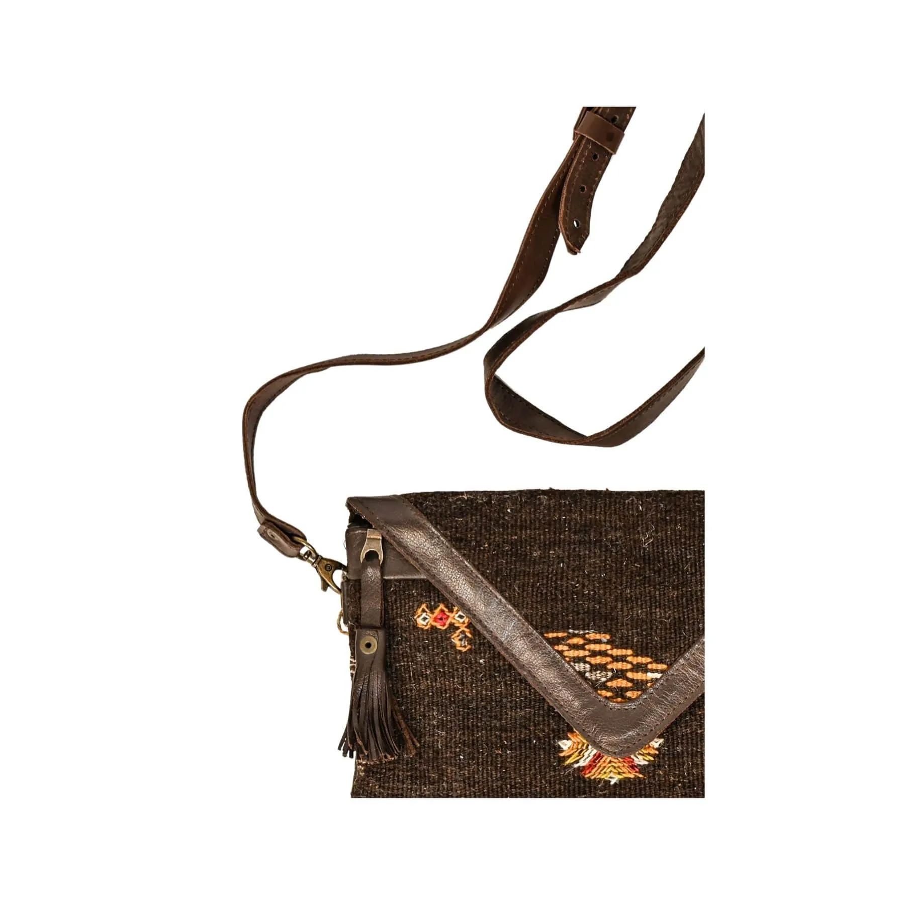 Zanafi Hand Bag with Leather Straps | M