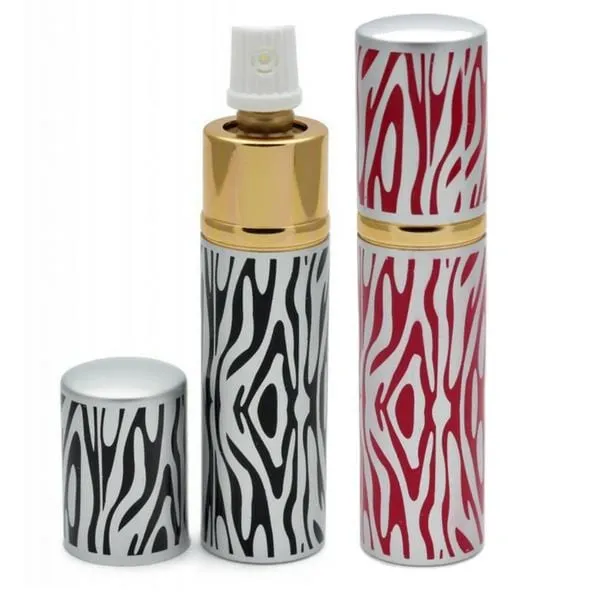 Zebra Animal Print Disguised Lipstick Pepper Spray