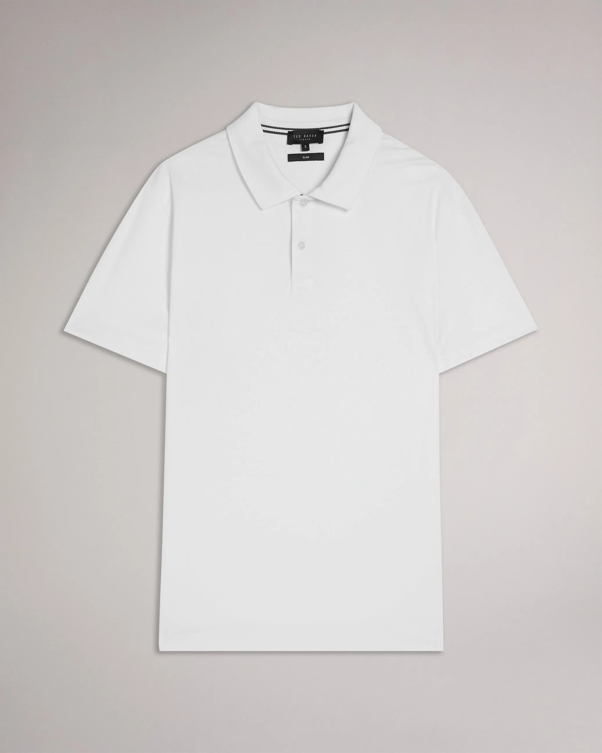 Zeiter Short Sleeve Slim Fit Polo Shirt White