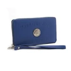 Zeta Phi Beta Sorority Ladies Embossed Soft Leather Wallet