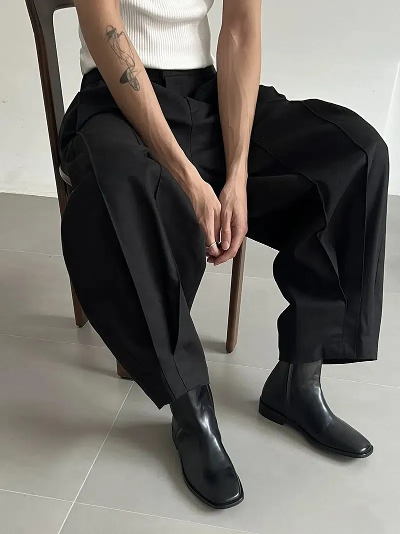 Zhou Casual Refined Pleated Pants