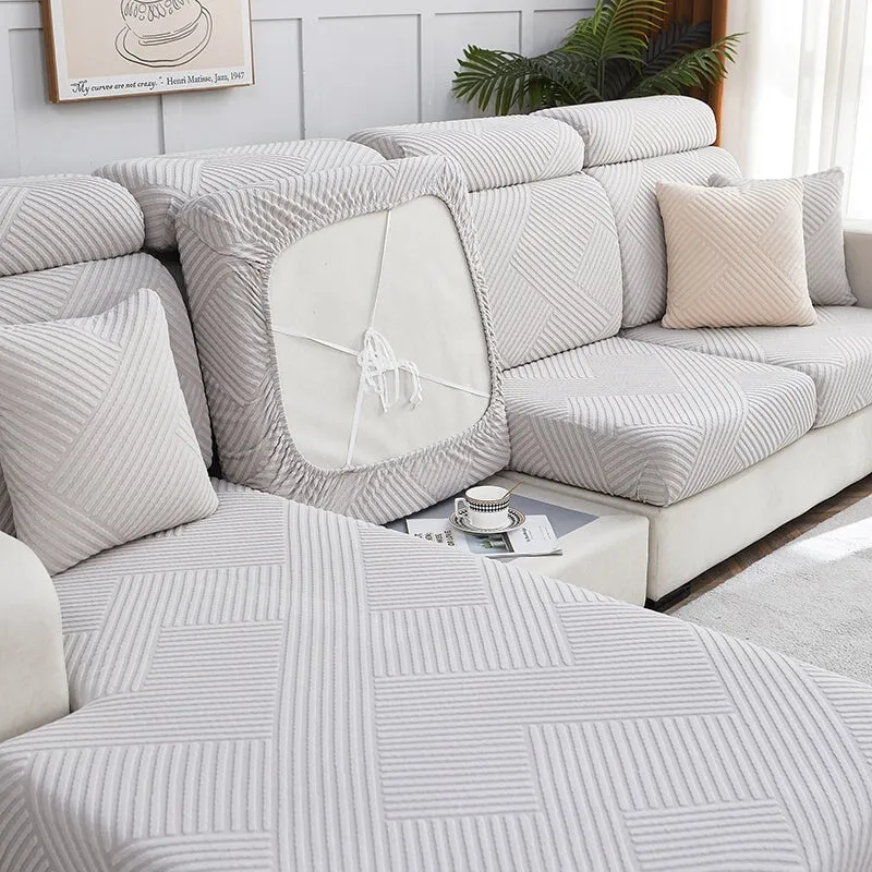 Zig Zag Allure Sectional Sofa Cover