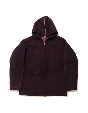 ZIP UP HOODIE - BURGUNDY
