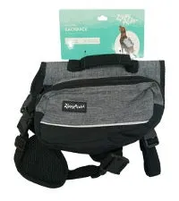 Zippy Paws Lightweight Adventure Backpack, Graphite