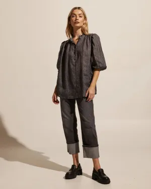 Zoe Kratzman Lilt Top - Graphite Leopard