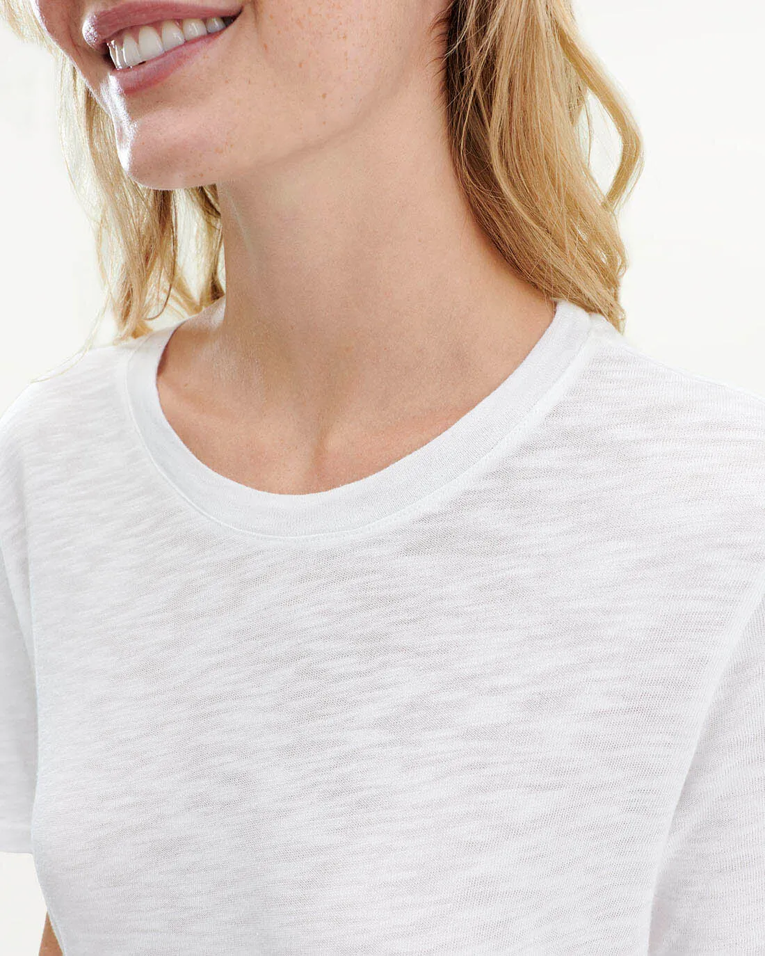 Zoe Slub Crew Neck Tee