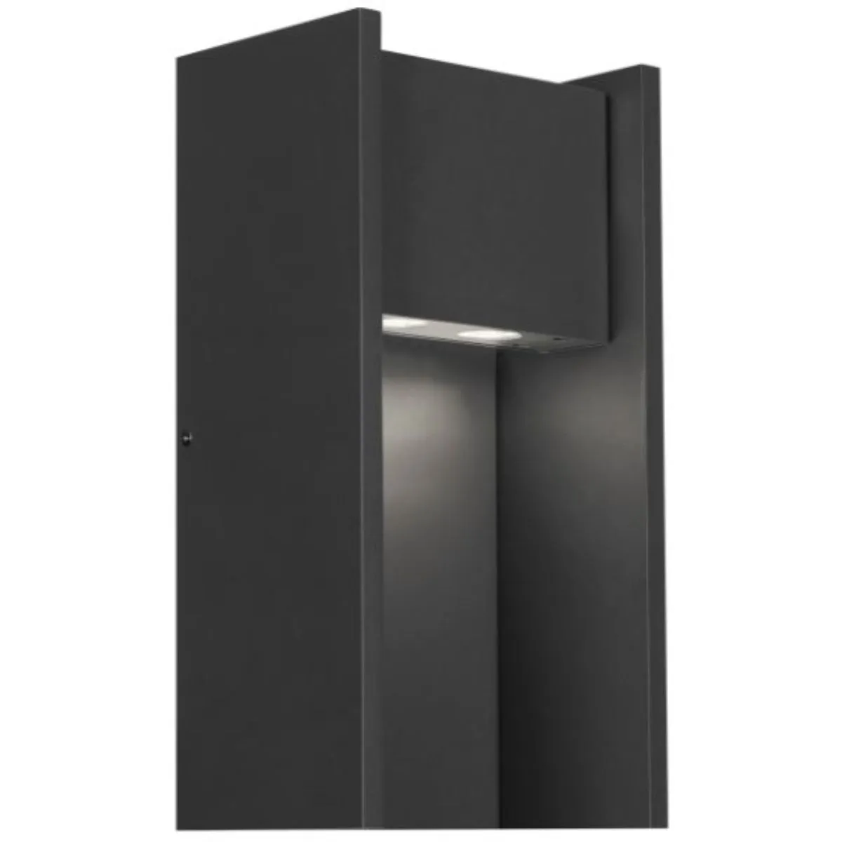 Zur 18 In. LED Outdoor Wall Sconce 4000K Black Finish